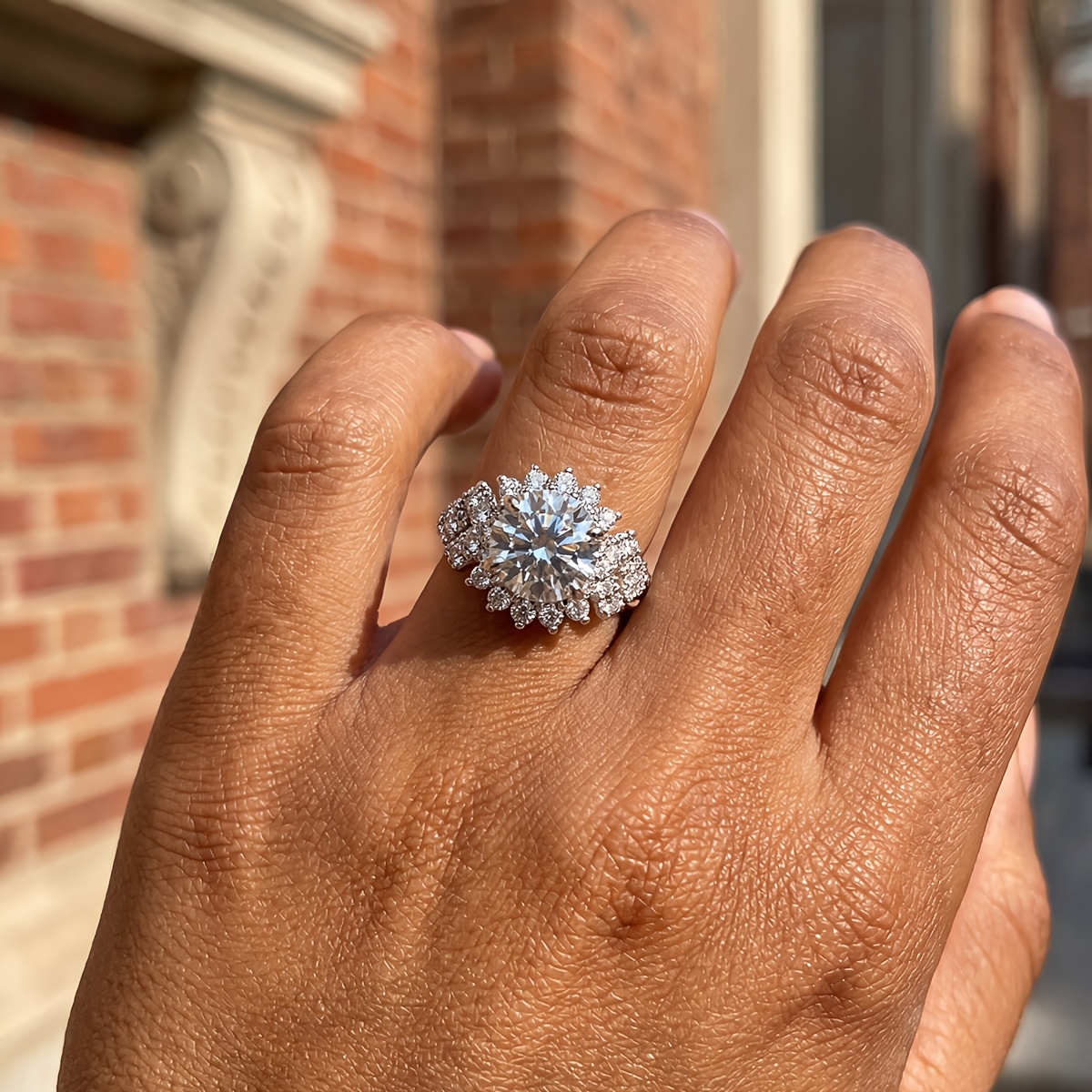Women's Elegant Round Ring, Versatile Fashion Accessory
